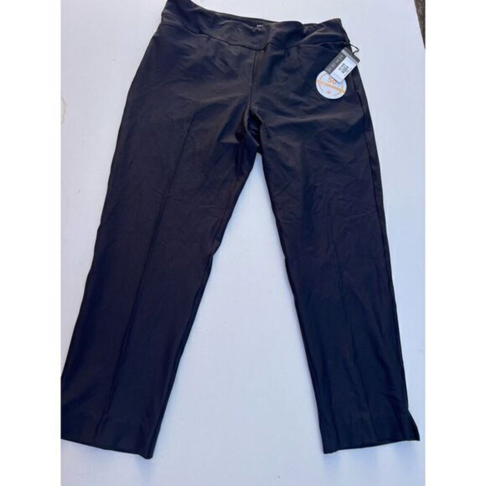 Women’s golf Pants Size 16 Black Pull-On Ankle Lifetime Warranty‎ Stretch Tail